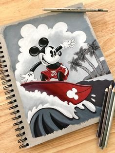 Микимаус рисунок для срисовки