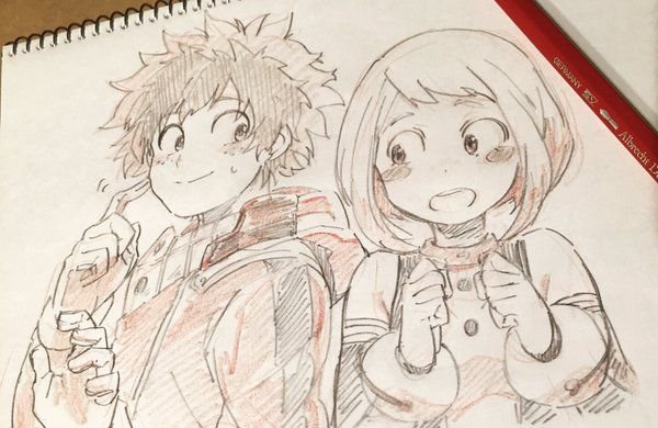 Очако Урарака Мидория Чиби