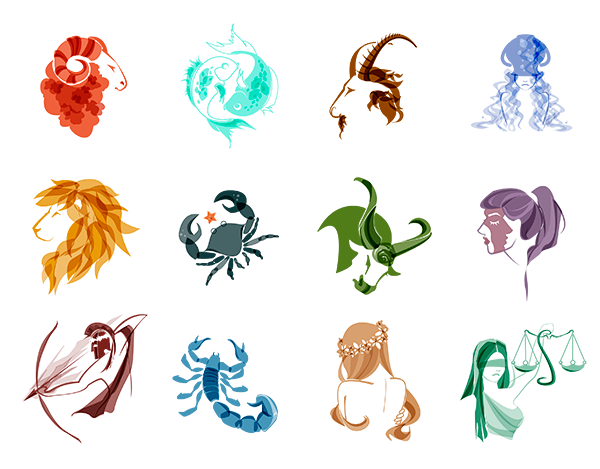 Значки стихий в виде животных