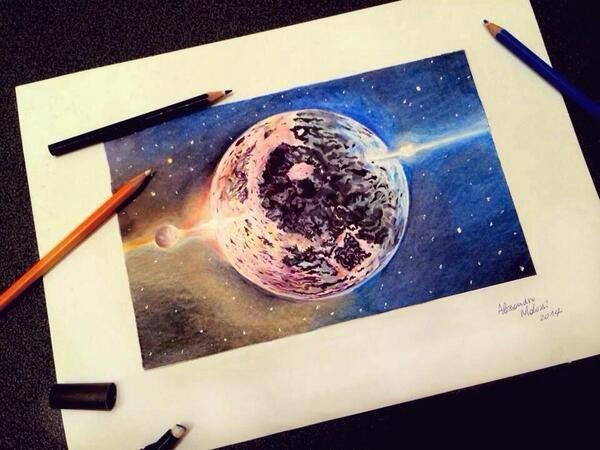 Планеты фломастерами