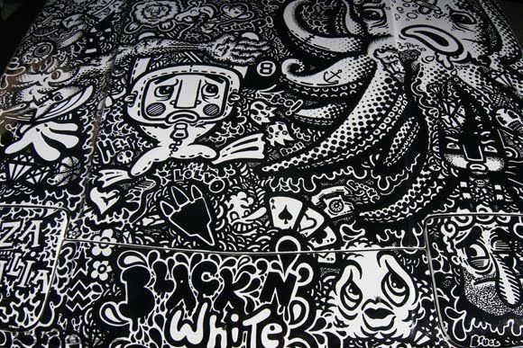 Рисунки чёрной ручкой