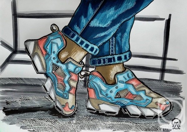 Кроссовки рисунок
