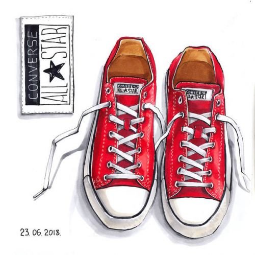 Скетчинг кеды