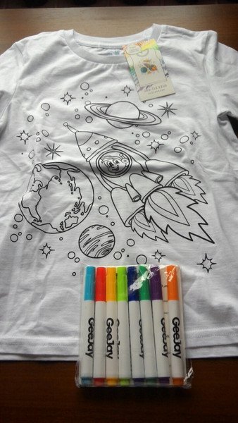 Рисование на футболках фломастерами