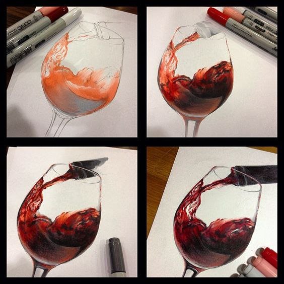 Туториал рисования маркерами