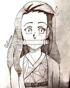 Незуко Камадо для срисовки