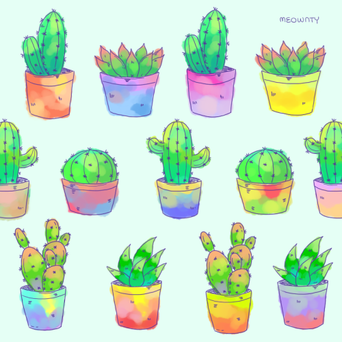 Кактус для срисовки