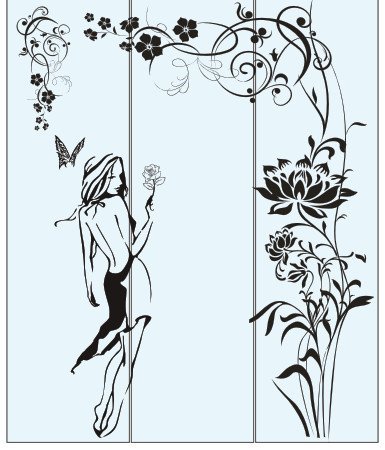 Картина девочки для пескоструя