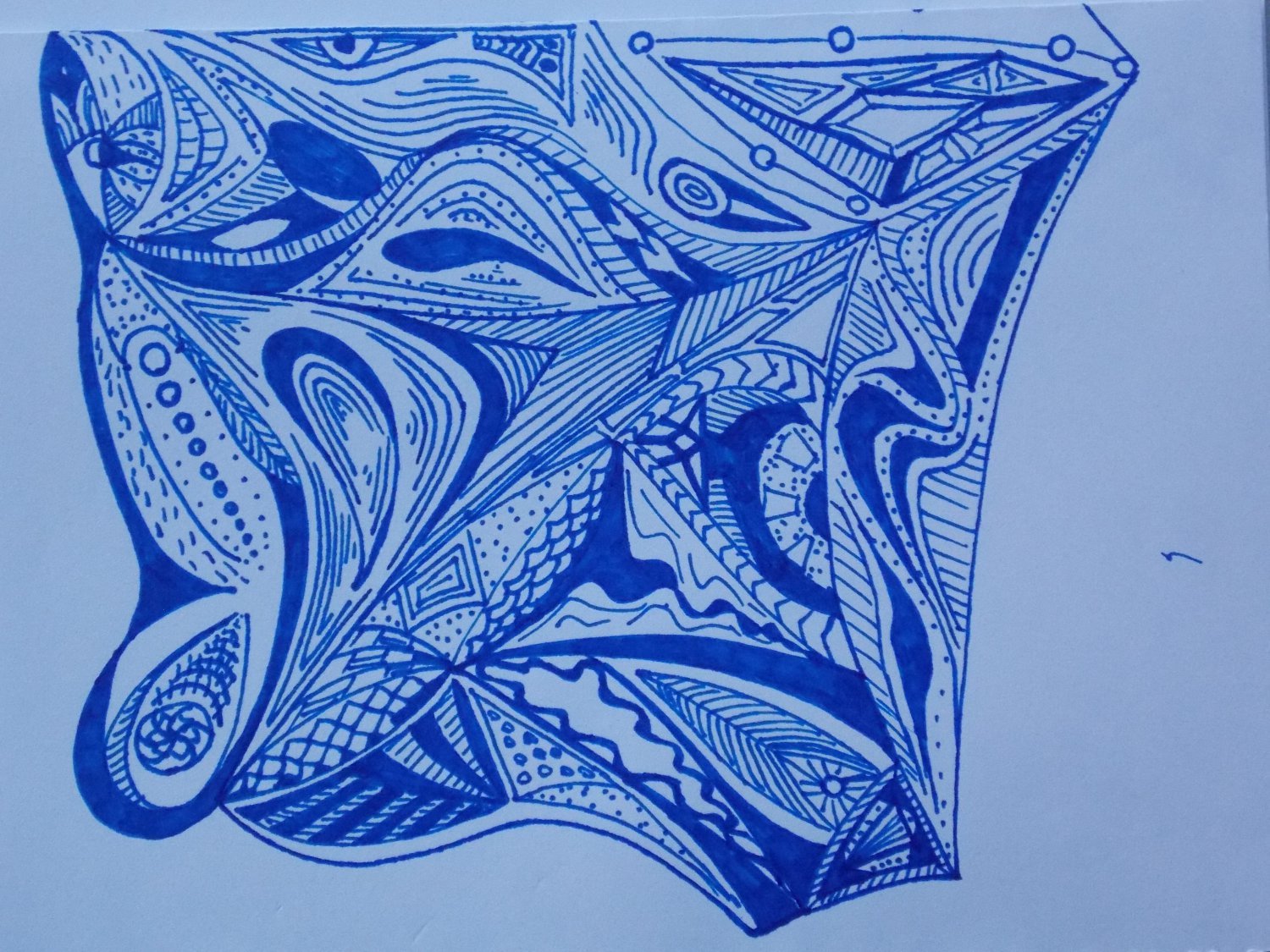 Рисунки синей ручкой для срисовки