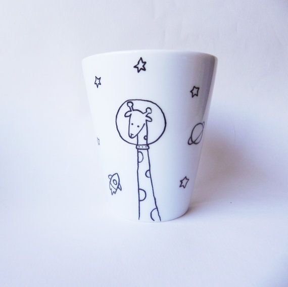 Рисунок на кружке фарфоровой