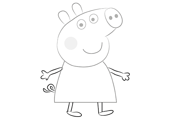 Свинка Пеппа для срисовки