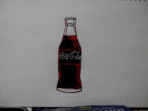 Рисунки по клеточкам Кока кола