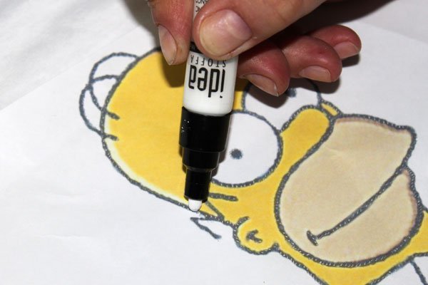 Роспись по ткани фломастерами