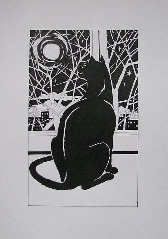 Силуэт в декоративной композиции