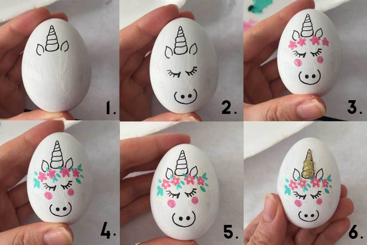 Рисунки на яйцах фломастерами