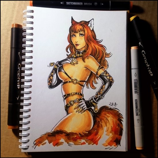 Рисунки в скетчбук лиса