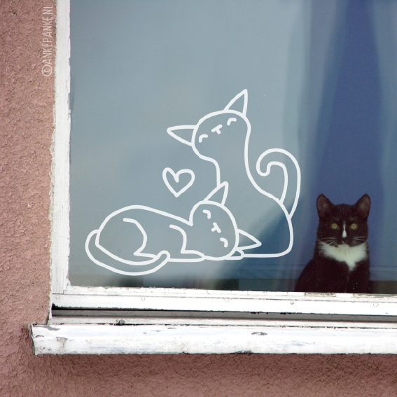 Украшение окон меловым маркером