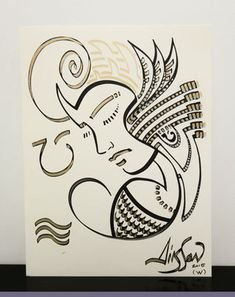 Золото цветными карандашами