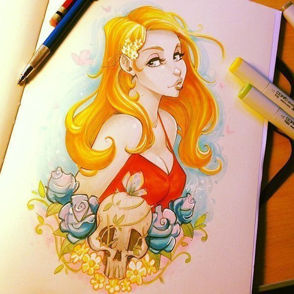 Стили рисования маркерами