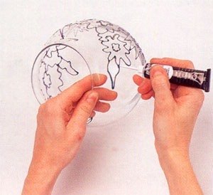 Раскрасить плафон своими руками