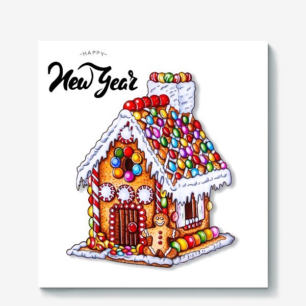 Лиза Краснова скетч Пряничный домик