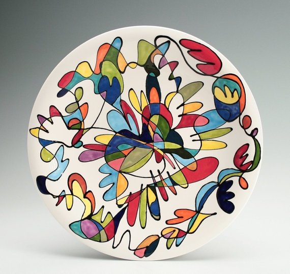 Тарелки керамические расписные