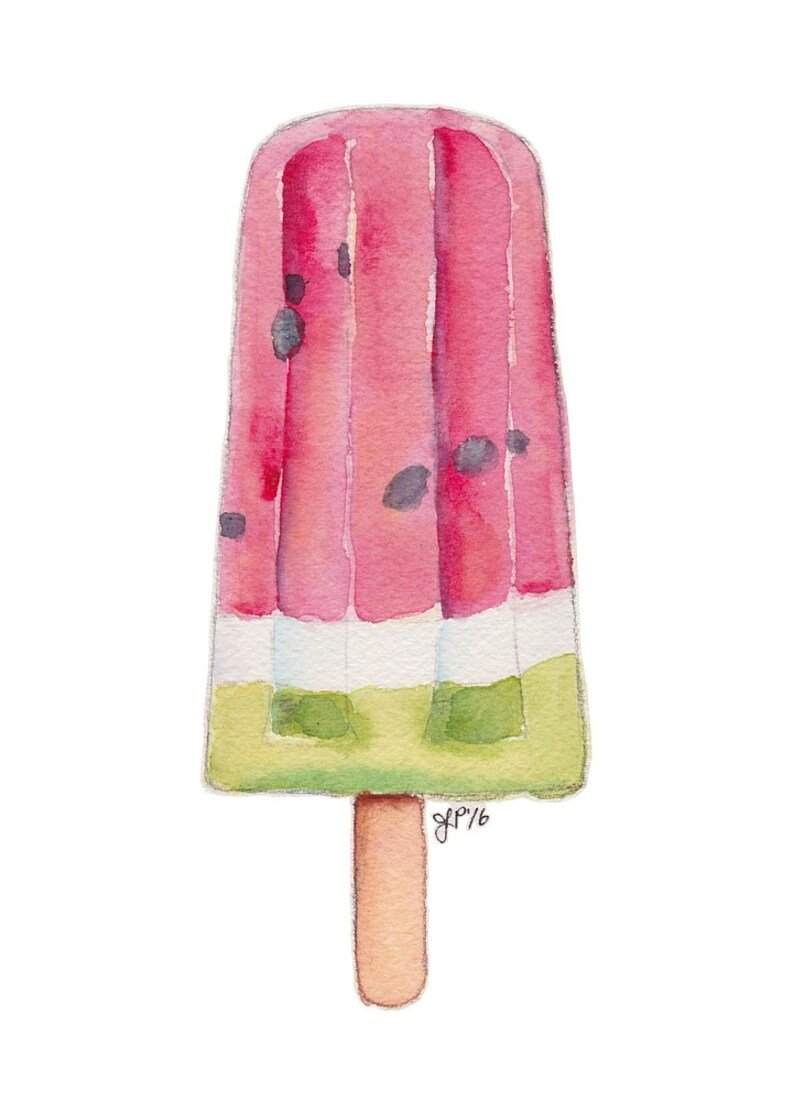 Мороженое арбузик на палочке