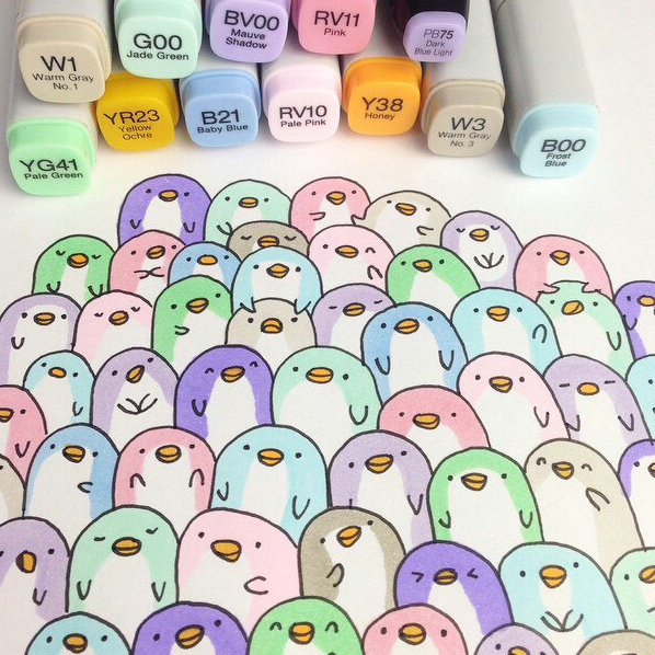 Фломастерами для личного дневника