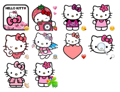 Стикеры для срисовки Хеллоу Китти