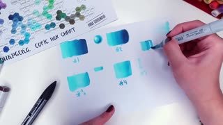 Градиент маркерами для скетчинга