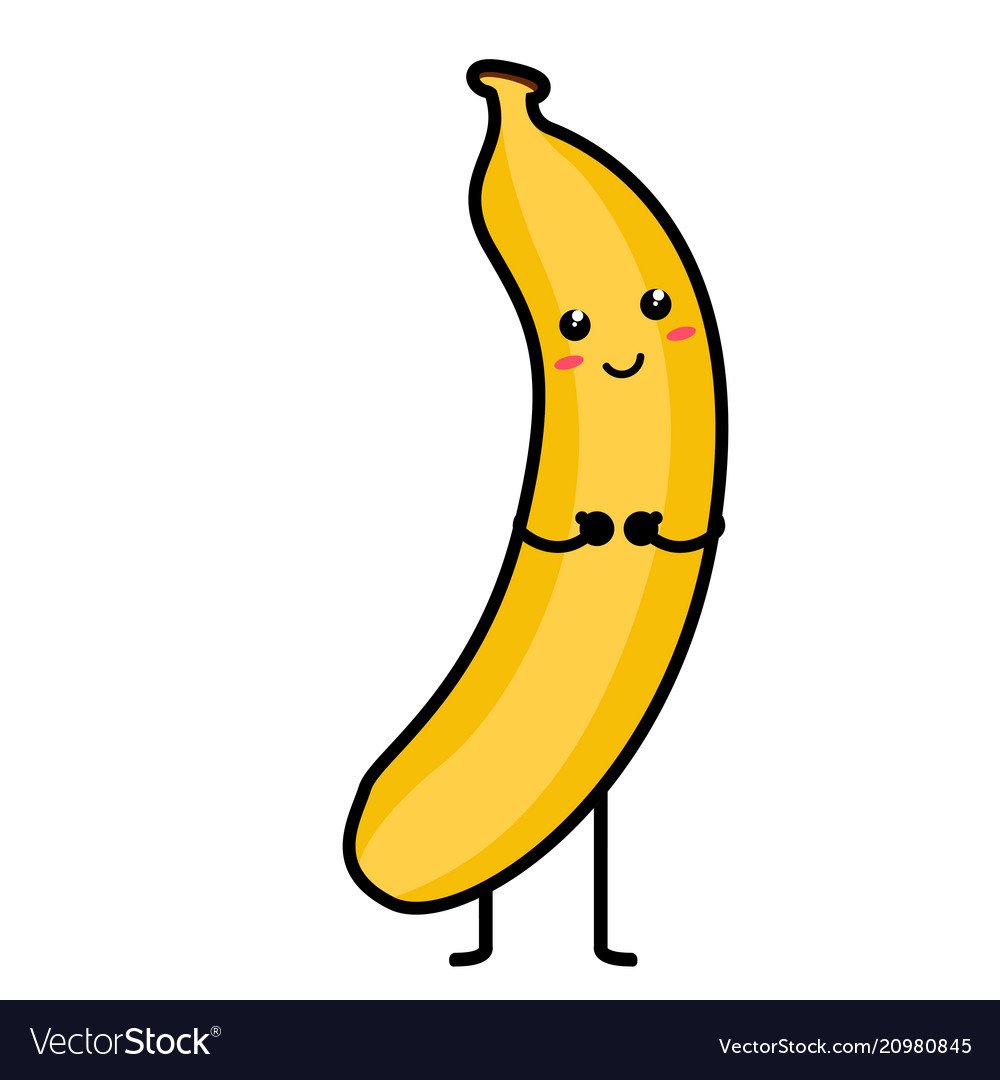 Нарисовать банан фломастерами