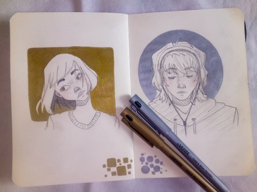 Золото маркерами скетч