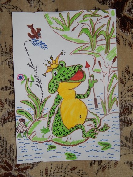 Иллюстрации к сказке фломастерами