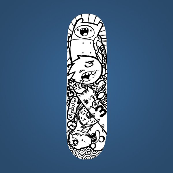 Узоры на скейте