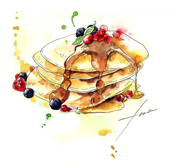 Скетчинг блины