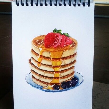 Панкейки нарисованные маркерами