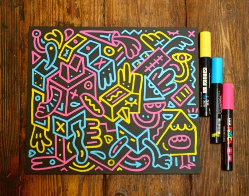 Рисунки маркерами Posca
