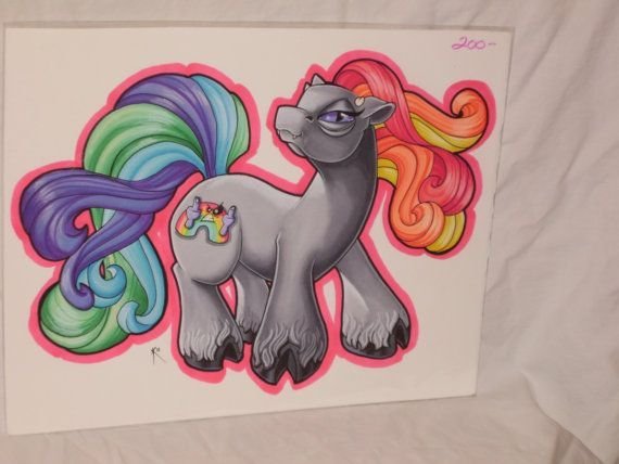 Пони рисунок цветной