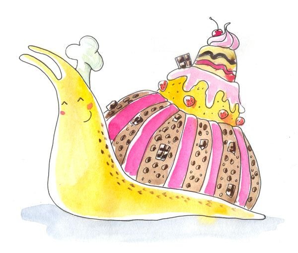 Рисунки улитки для детей необычные