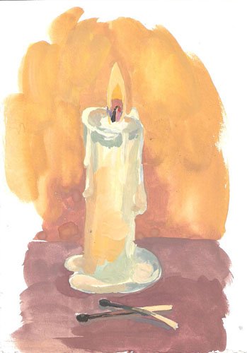 Свеча рисунок