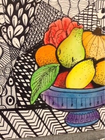 Зентангл натюрморт