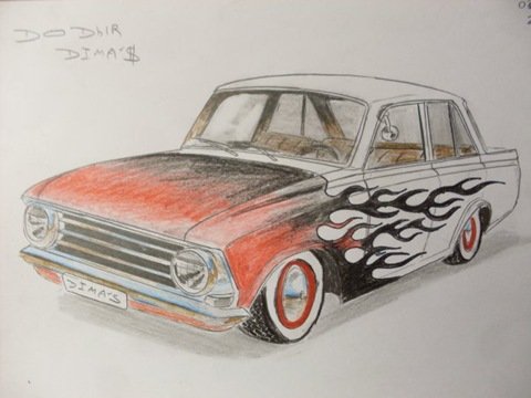 Рисунки Жигулей легкие и красивые