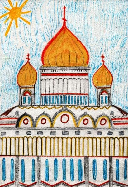 Кремль скетч маркерами