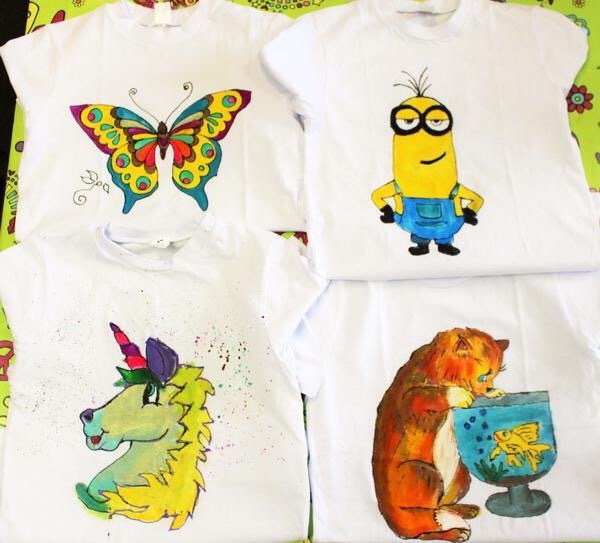 Роспись футболок для детей