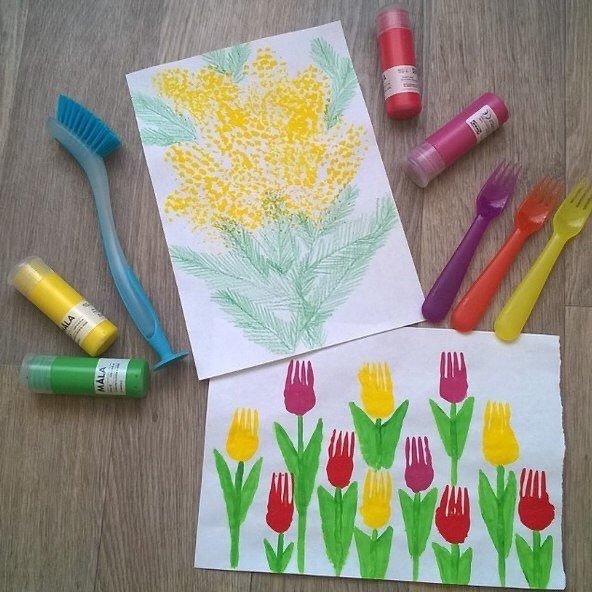 Нетрадиционное рисование цветы