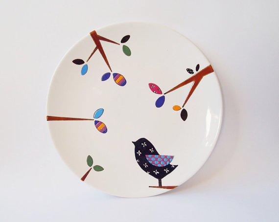 Рисование на тарелках