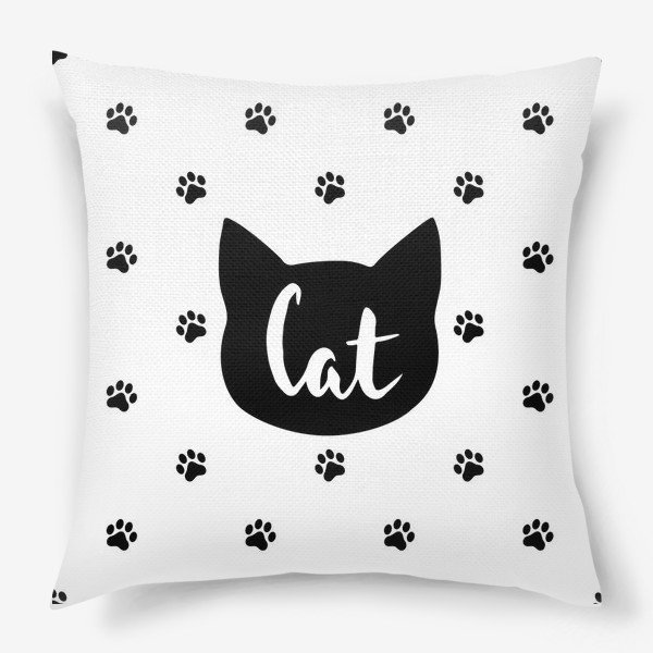 Трафарет кошки для подушки