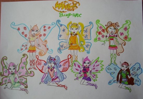 Винкс рисунок для детей