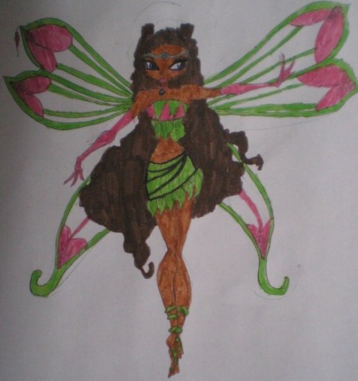 Лейла из Винкс как разукрасить цветными карандашами