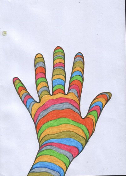 Рисование с руки обвести